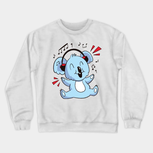 Cute Koala Crewneck Sweatshirt by MajorCompany